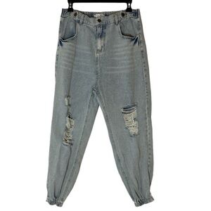 Cloud Ten distressed jeans with adjustable waist size M